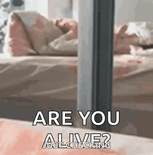 Are You Alive Just Checking In GIF