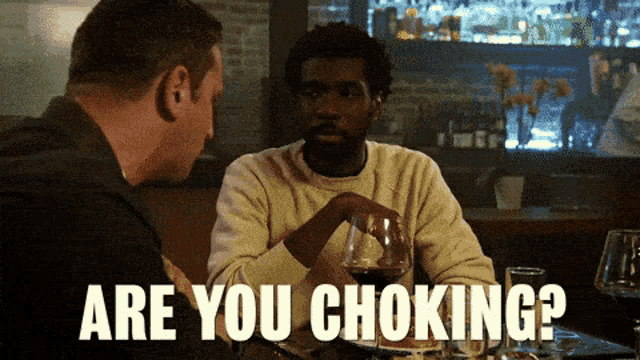 Are You Choking Tim Robinson GIF