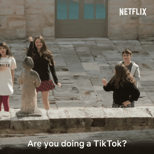 Are you doing a Tiktok gif.