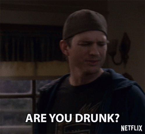 Are You Drunk Ashton Kutcher GIF