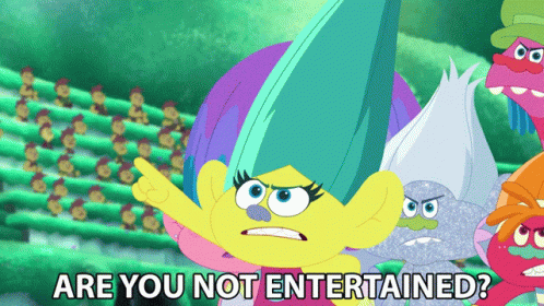 Are You Not Entertained Smidge GIF