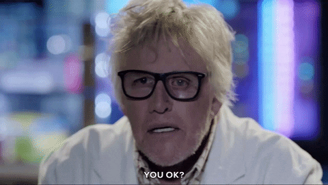 Are You Ok Gary Busey Scientist Look GIF