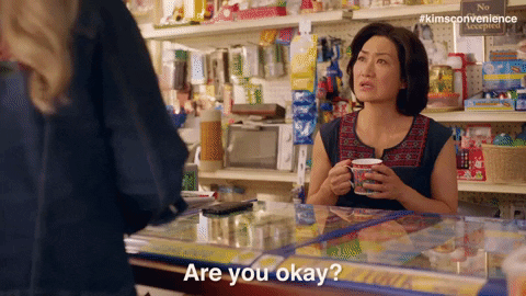 Are You Ok Store Attendant Asking GIF