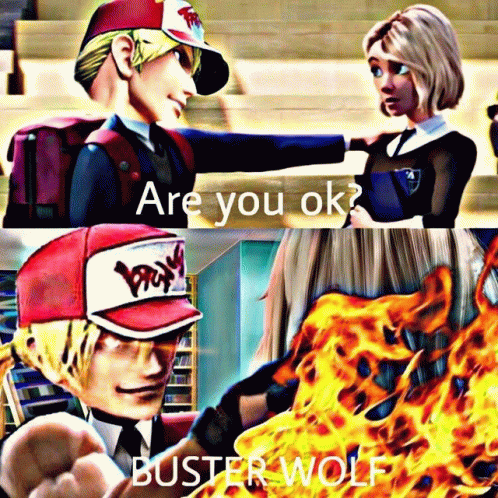 Are You Ok Terry Bogard Asking Girl GIF