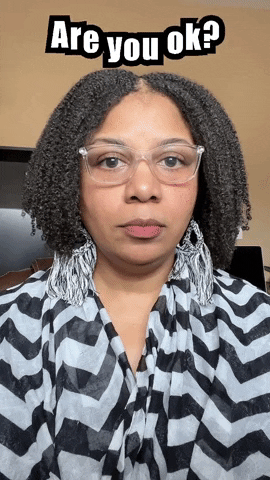 Are You Ok Woman Curly Hair Asking GIF