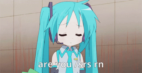 Are You Serious Hatsune Miku Anime GIF