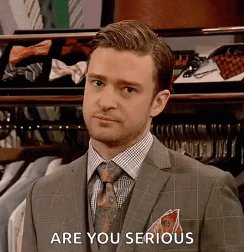 Are You Serious Justin Timberlake Singer GIF