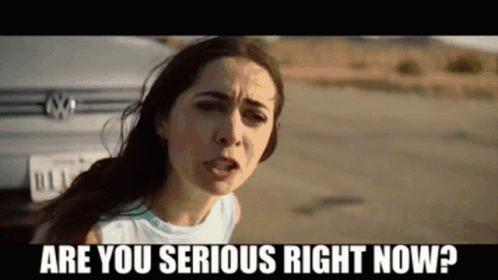 Are You Serious Now Beautiful Lady GIF