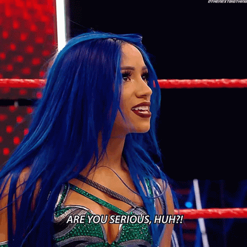 Are You Serious Sasha Banks Wrestler GIF