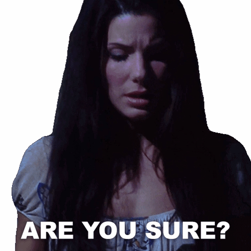 Are You Sure Confused Sandra Bullock GIF