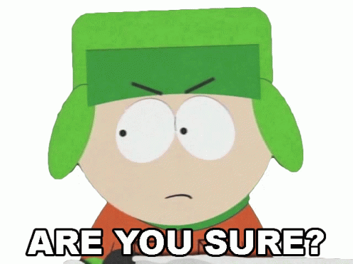 Are You Sure Kyle Broflovski South Park GIF