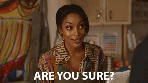 Are You Sure Skeptic Beautiful Lady GIF