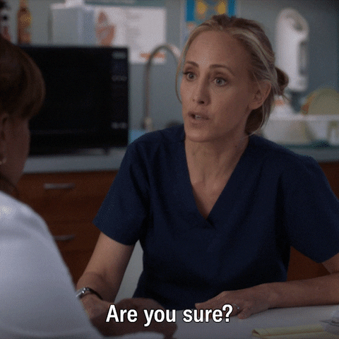Are You Sure Teddy Altman Grey's Anatomy GIF