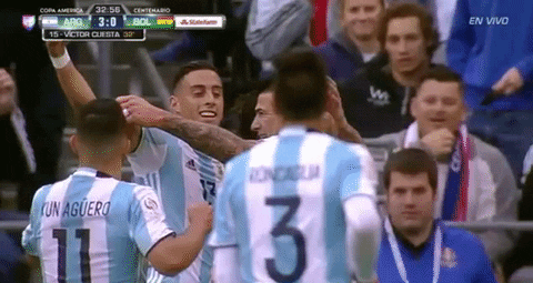 Argentina Defeating Bolivia Football GIF