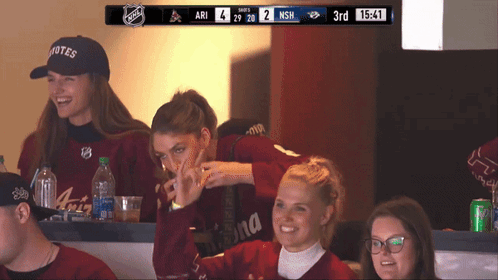 Ari And NSN Playing Hockey GIF