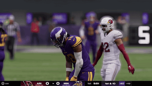 Ari and Vikings Playing Game, Vikings Leading