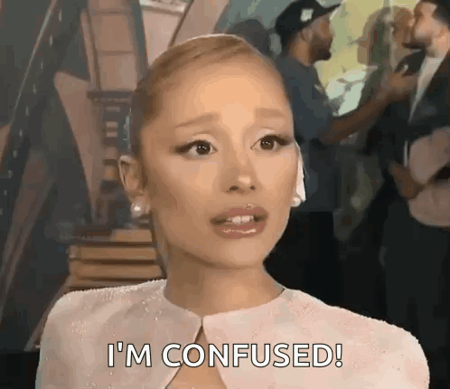 Ariana Grande Making Confused Face