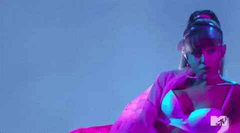 Ariana Grande Performs Single Leg Deadlift GIF