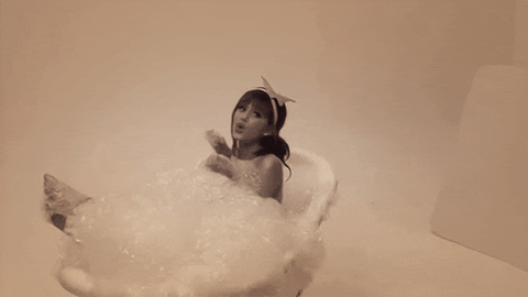 Ariane Grande Rocks Bubble Bath GIF