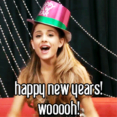 Arianna Grande Happy New Years! GIF