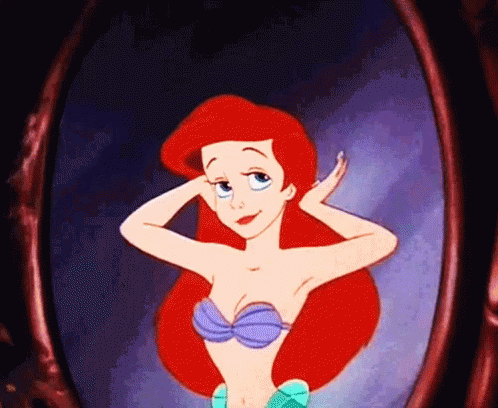 Ariel In The Mirrow GIF