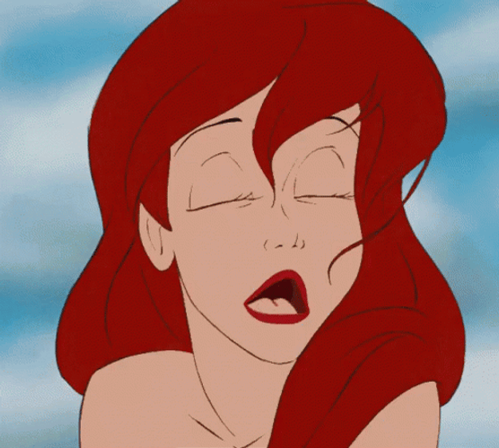 Ariel Little Mermaid Sigh GIF