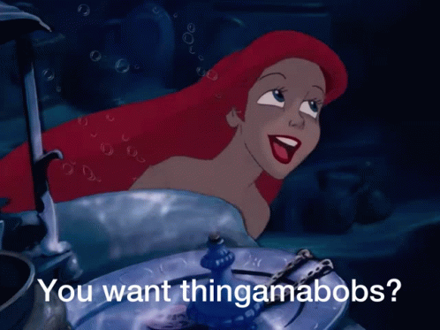 Ariel Saying You Want Thingamabobs GIF