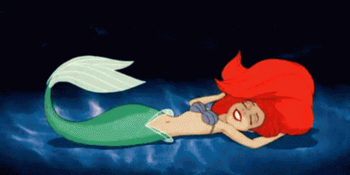 Ariel Singing Laying Down GIF