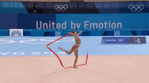 Arina Averina Olympic Ribbon Performance GIF