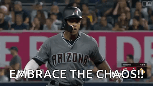 Arizona Baseball Player Embrace The Chaos GIF
