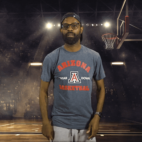 Arizona Basketball Bear Down Brick GIF