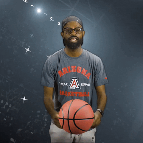 Arizona Basketball Bear Down Slam Dunk GIF