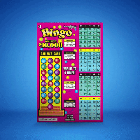 Arizona Bingo Lottery Scratching Ticket GIF