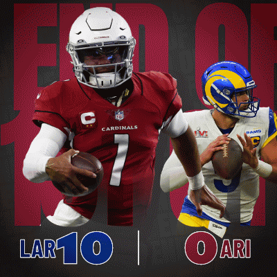 Arizona Cardinals (0) Vs. Los Angeles Rams (10) First-Second Quarter Break GIF