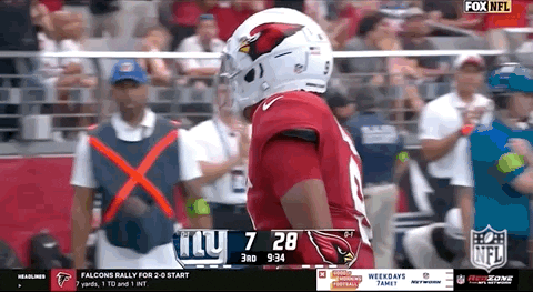 Arizona Cardinals Joshua Dobbs Helmet Tapping GIF