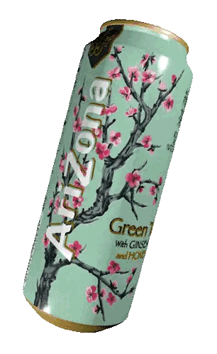 Arizona Green Tea with Pink Flowers
