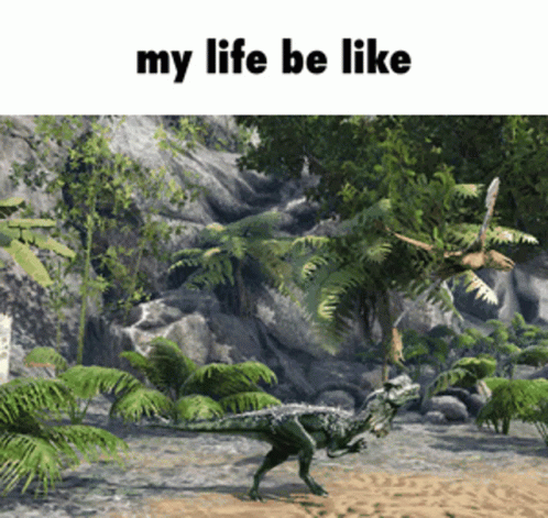 Ark Survival Evolved Dinosaurs Running Around GIF