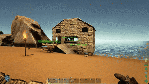 Ark Survival Evolved Running Away House GIF