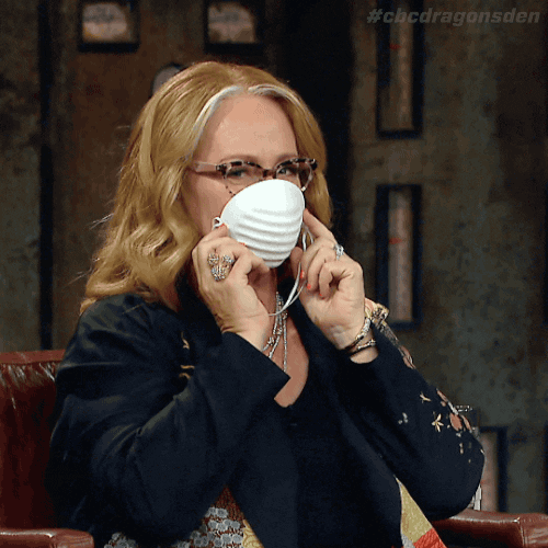 Arlene Dickinson Wearing Face Mask GIF