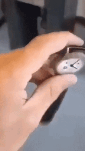 Arm Wearing Big Wrist Watch GIF