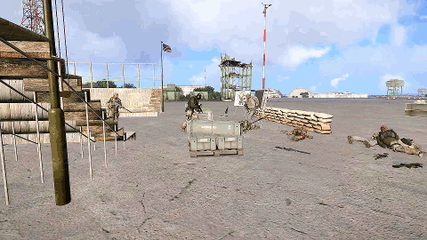 Arma 3 Funny Physics Flying GIF