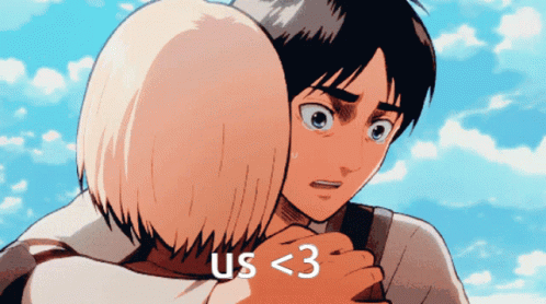 Eren Yeager Hugging Armin Arlert GIF