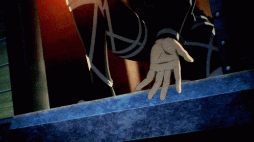 Armin Arlert On Blimp Reaching His Hand GIF