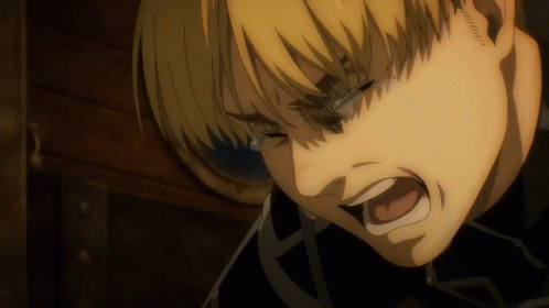 Armin Arlert Painful Crying GIF