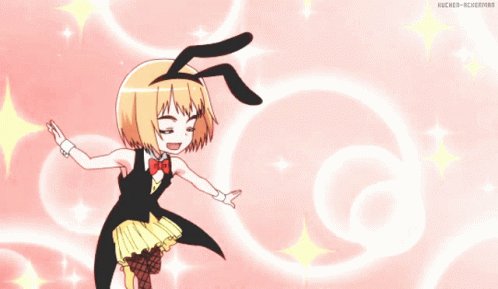 Chibi Armin Arlert Bunny Costume GIF