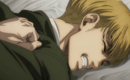 Armin Arlert Restraining While Lying On Floor GIF