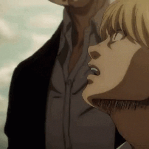 Armin Arlert Looking At Yelena GIF