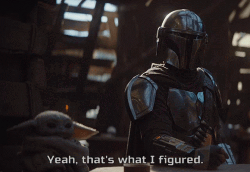Armored Man Tells Baby That's What I Figured