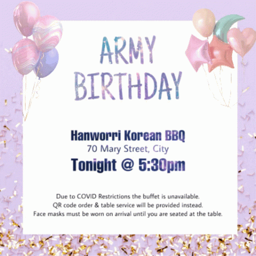 Army Birthday Invitation