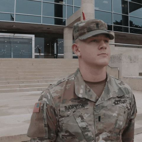 Army Soldier Salute Greeting GIF